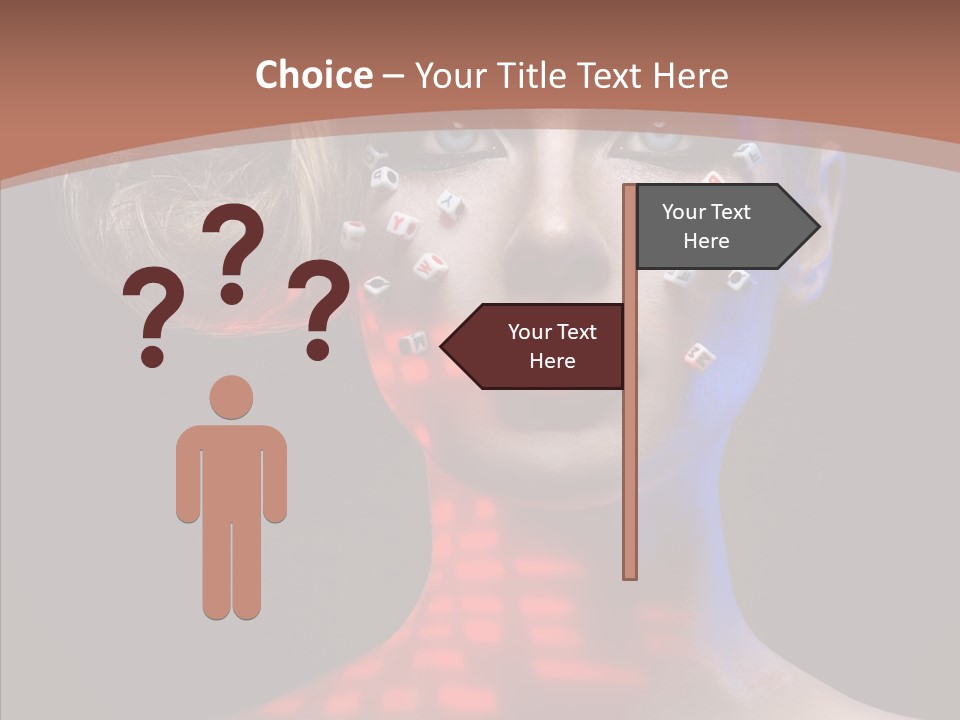 Model Attractive Light PowerPoint Template