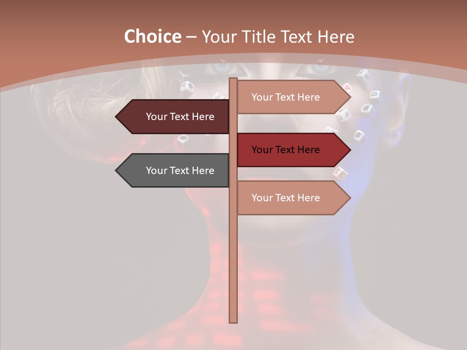 Model Attractive Light PowerPoint Template