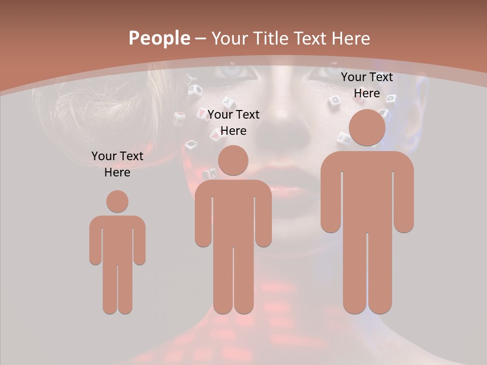 Model Attractive Light PowerPoint Template