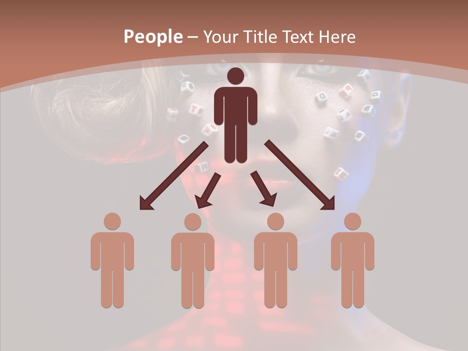 Model Attractive Light PowerPoint Template