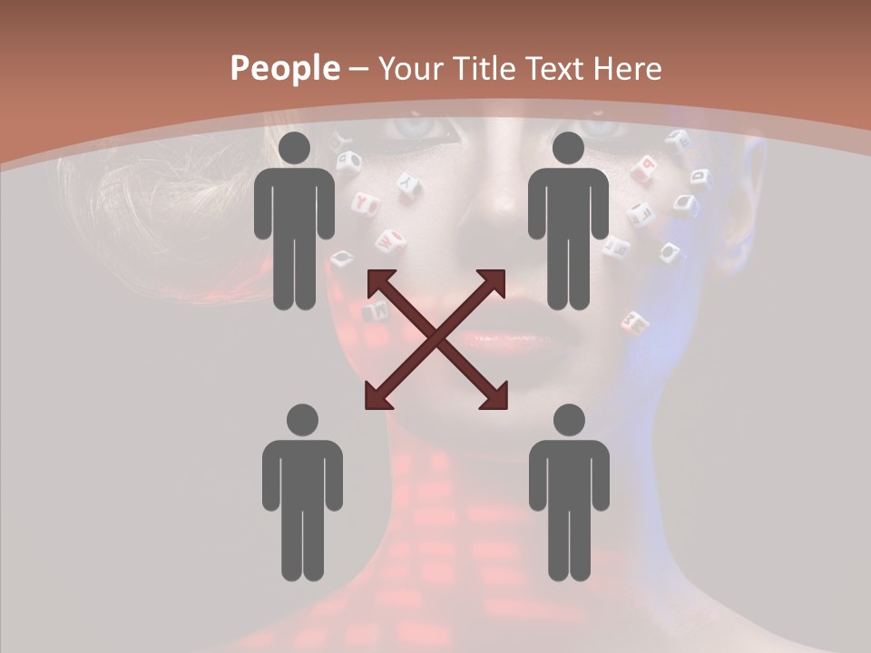 Model Attractive Light PowerPoint Template