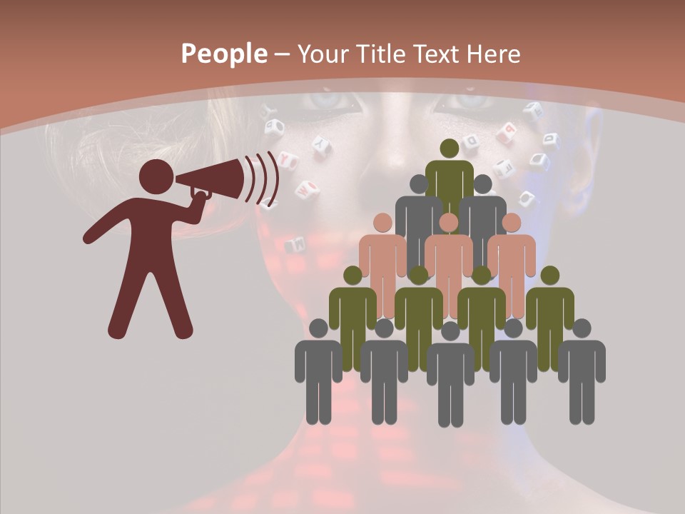 Model Attractive Light PowerPoint Template