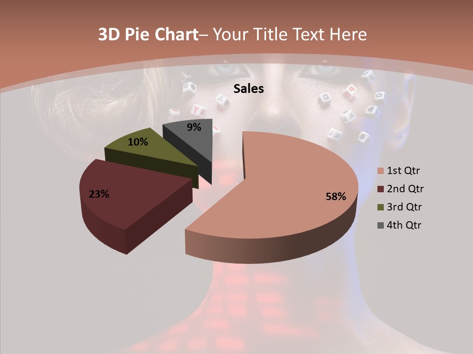 Model Attractive Light PowerPoint Template