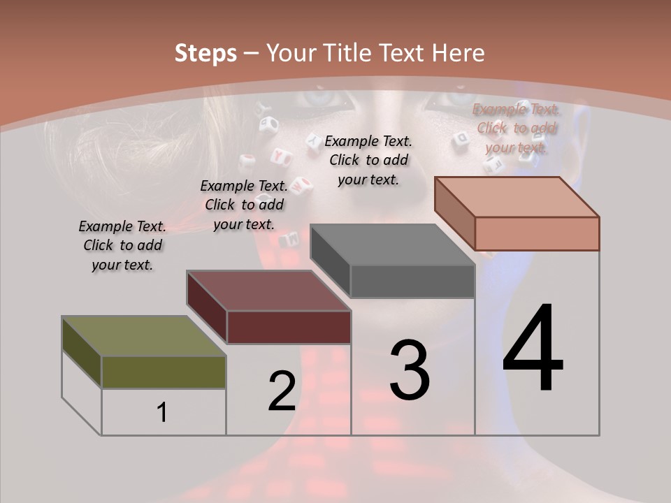 Model Attractive Light PowerPoint Template