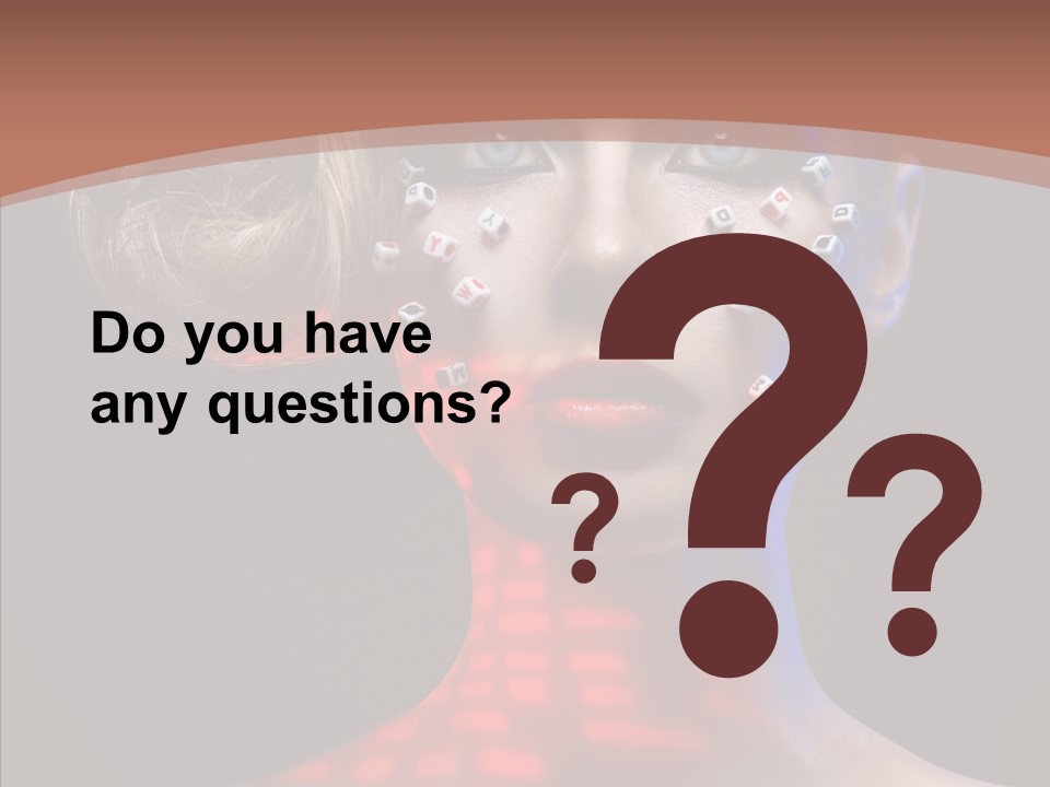 Model Attractive Light PowerPoint Template