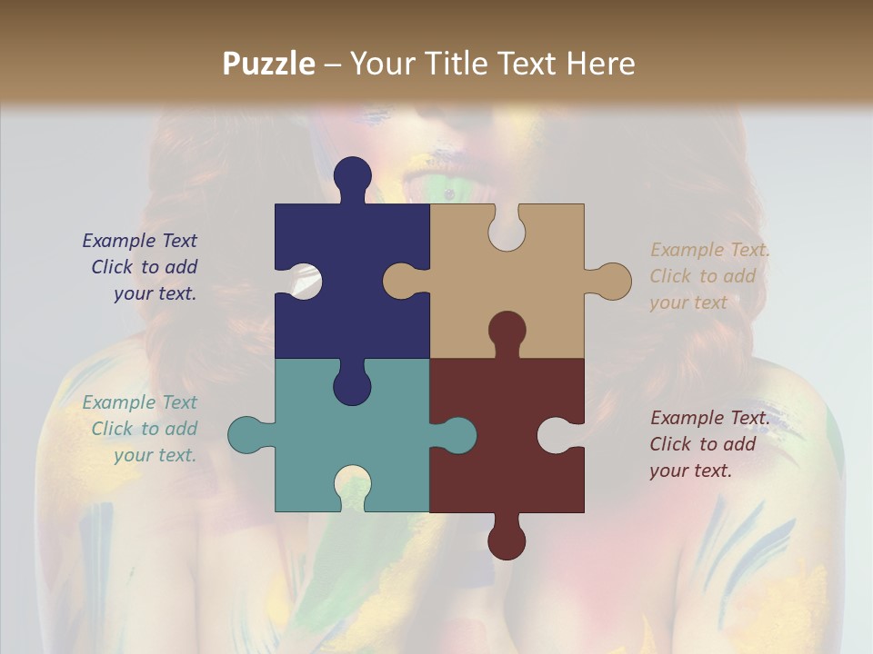 Hair Body Art Body PowerPoint Template