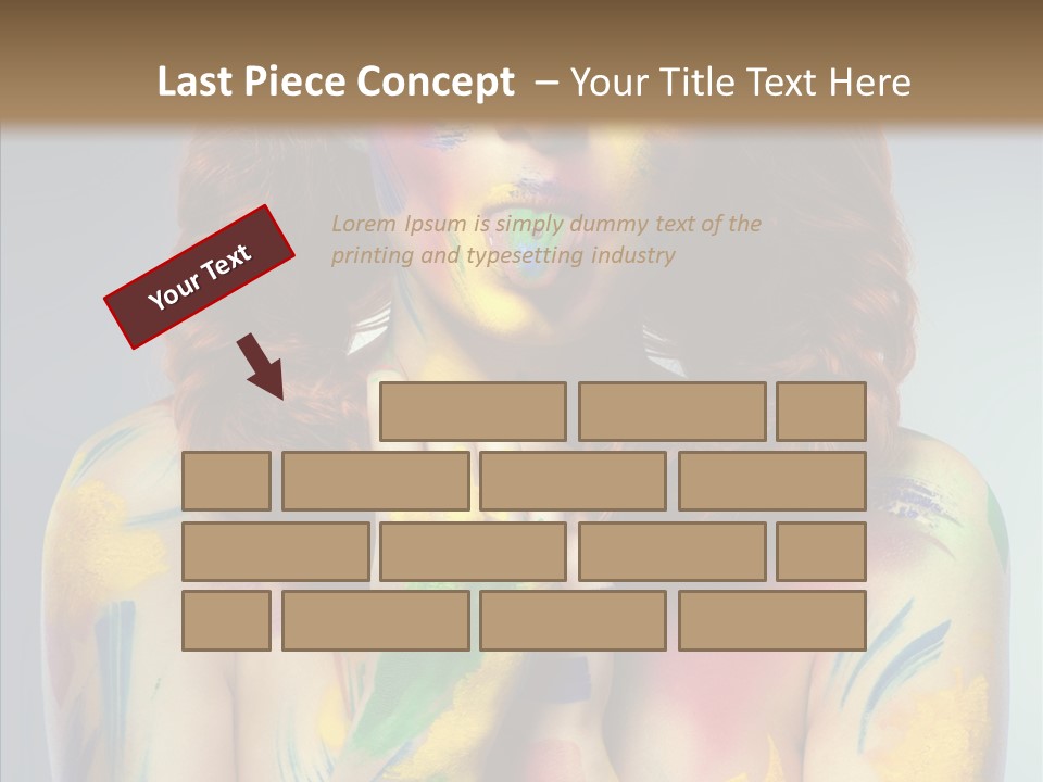 Hair Body Art Body PowerPoint Template