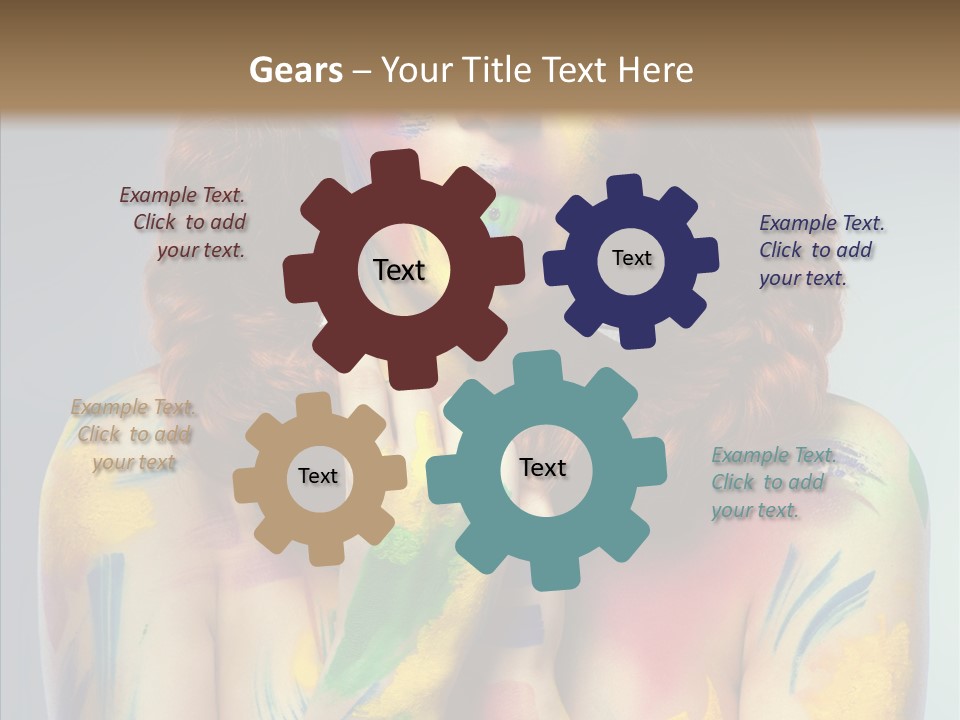 Hair Body Art Body PowerPoint Template