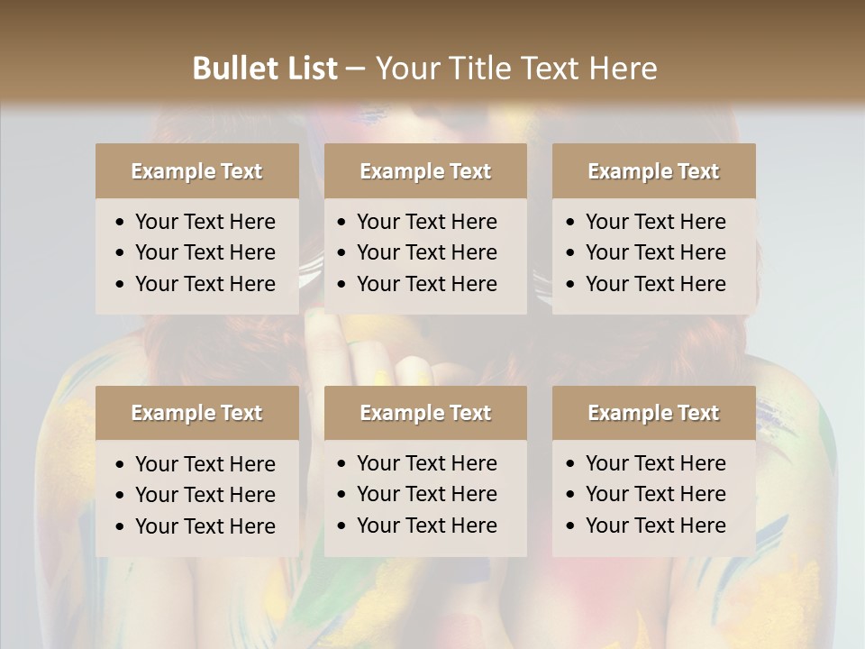 Hair Body Art Body PowerPoint Template