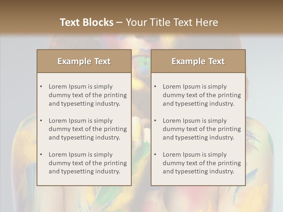 Hair Body Art Body PowerPoint Template