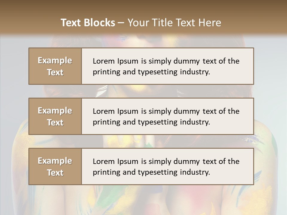 Hair Body Art Body PowerPoint Template