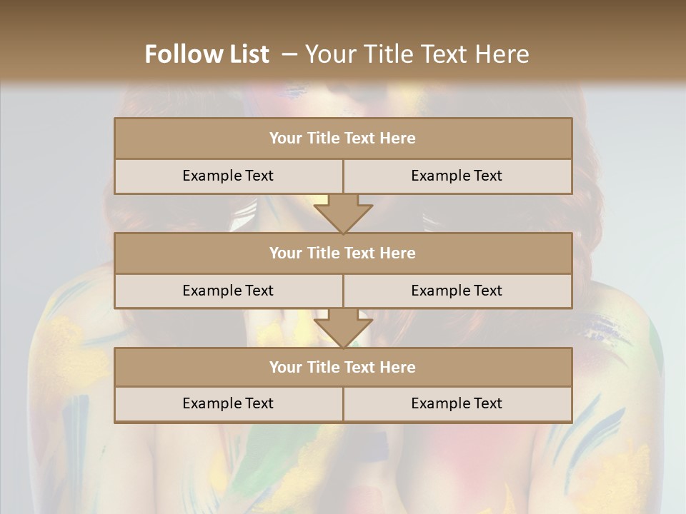 Hair Body Art Body PowerPoint Template