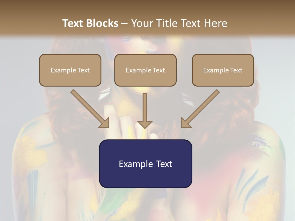 Hair Body Art Body PowerPoint Template