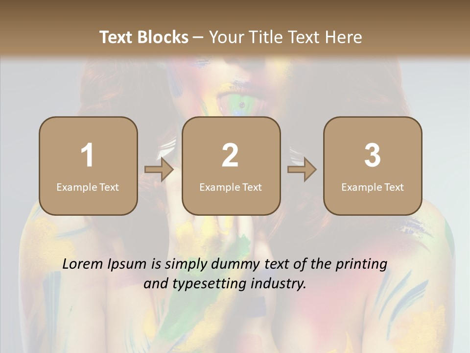 Hair Body Art Body PowerPoint Template