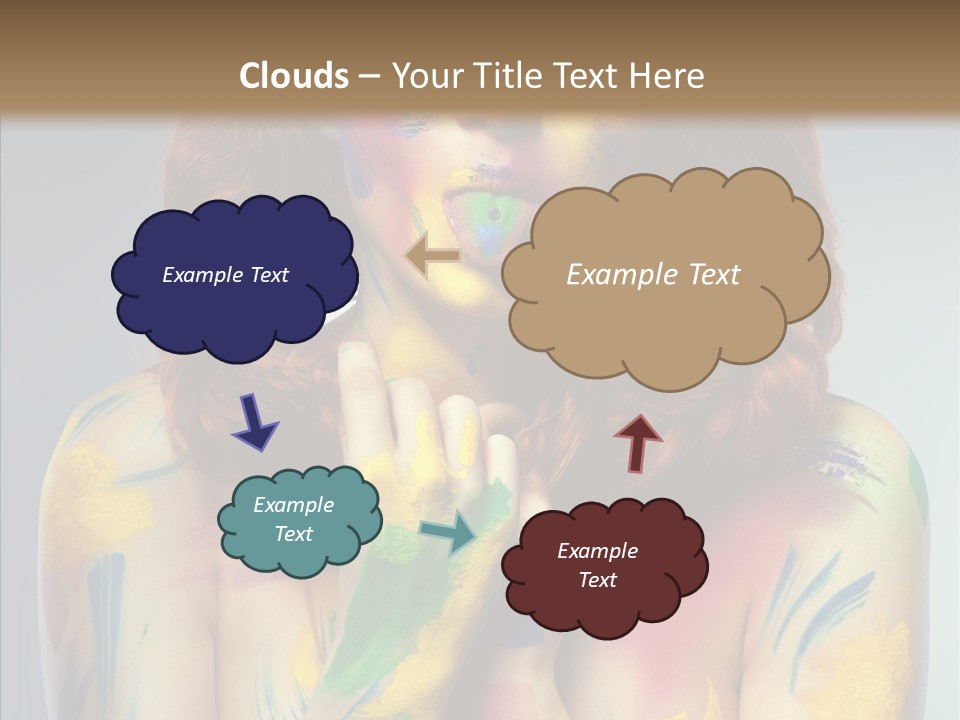 Hair Body Art Body PowerPoint Template