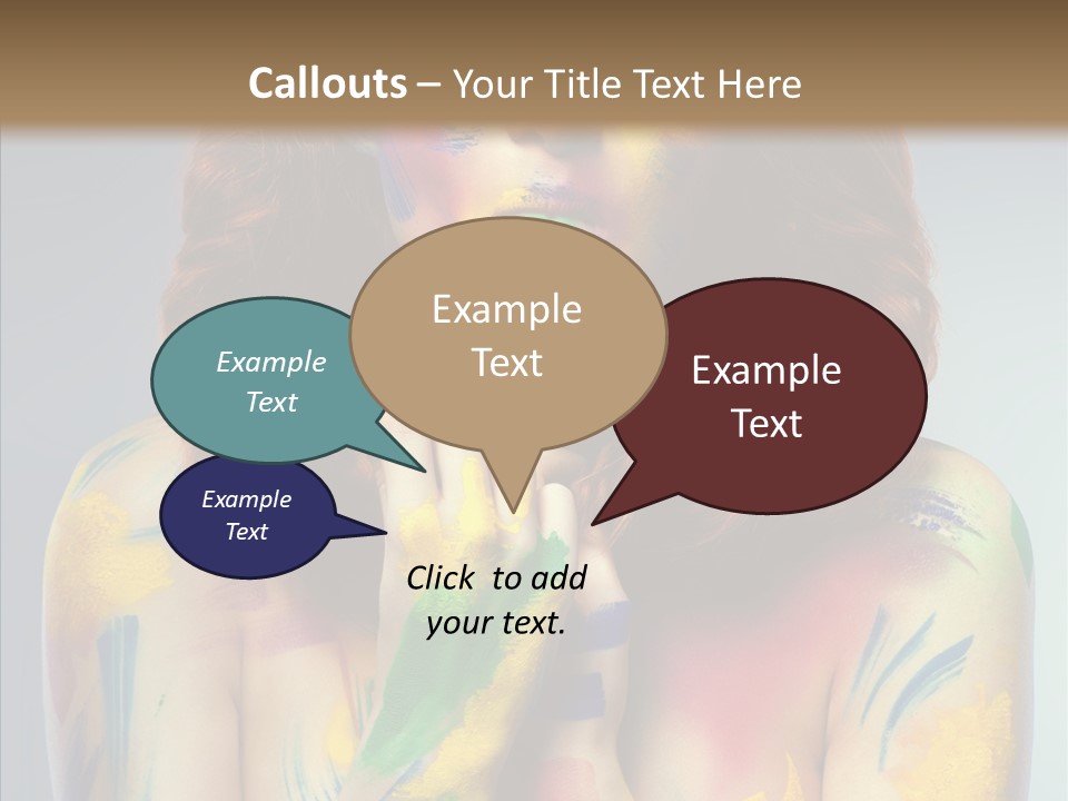 Hair Body Art Body PowerPoint Template