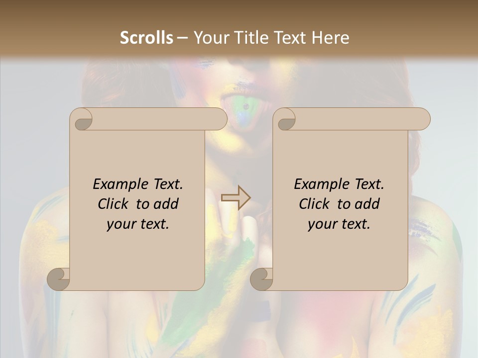 Hair Body Art Body PowerPoint Template
