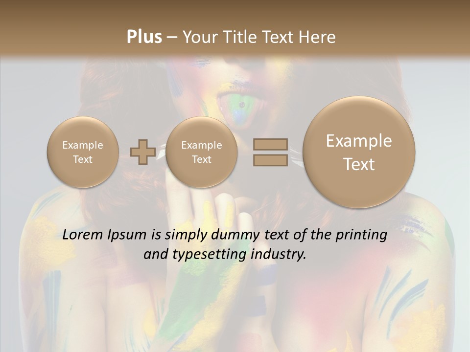 Hair Body Art Body PowerPoint Template