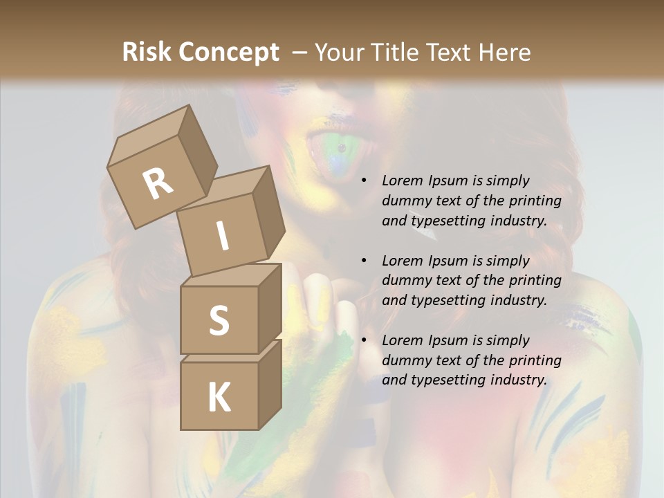 Hair Body Art Body PowerPoint Template