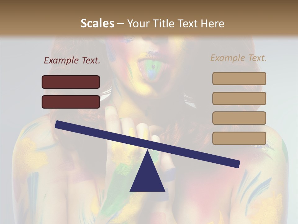 Hair Body Art Body PowerPoint Template