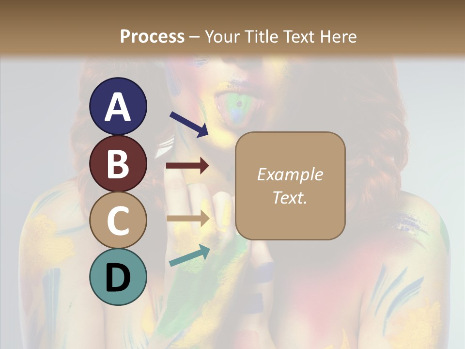 Hair Body Art Body PowerPoint Template