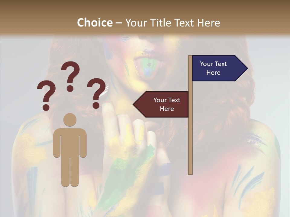 Hair Body Art Body PowerPoint Template