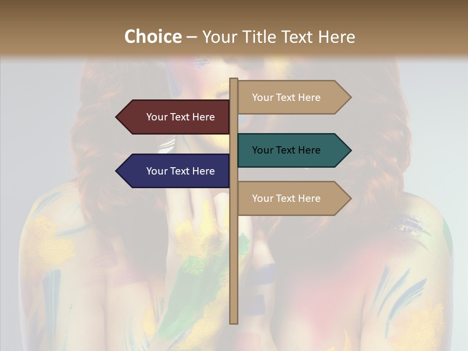 Hair Body Art Body PowerPoint Template