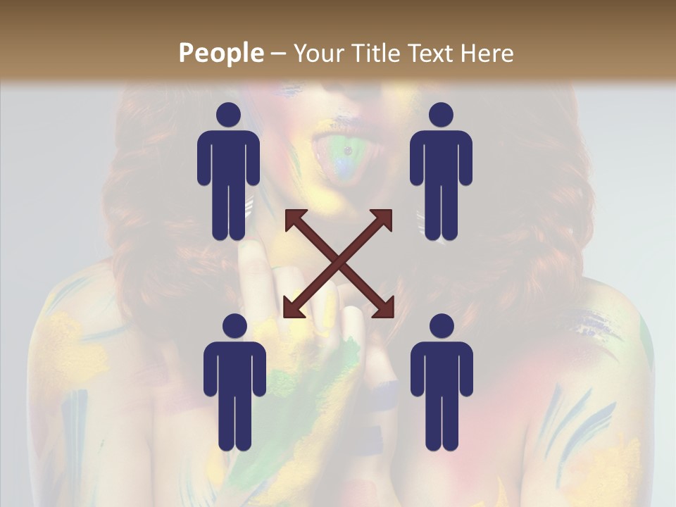 Hair Body Art Body PowerPoint Template