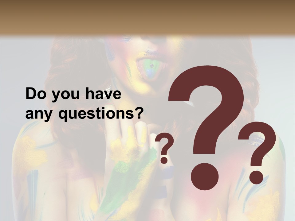 Hair Body Art Body PowerPoint Template