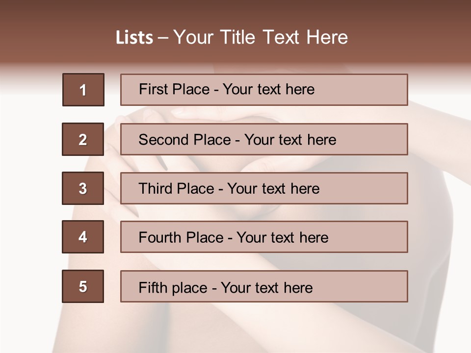 Sports Elbow Body PowerPoint Template