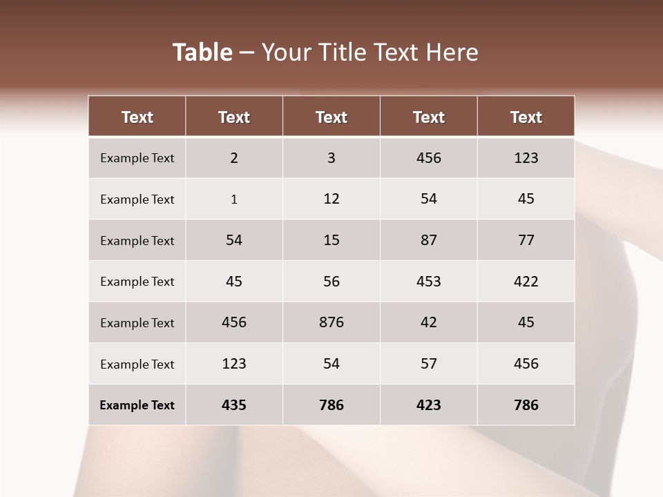 Sports Elbow Body PowerPoint Template