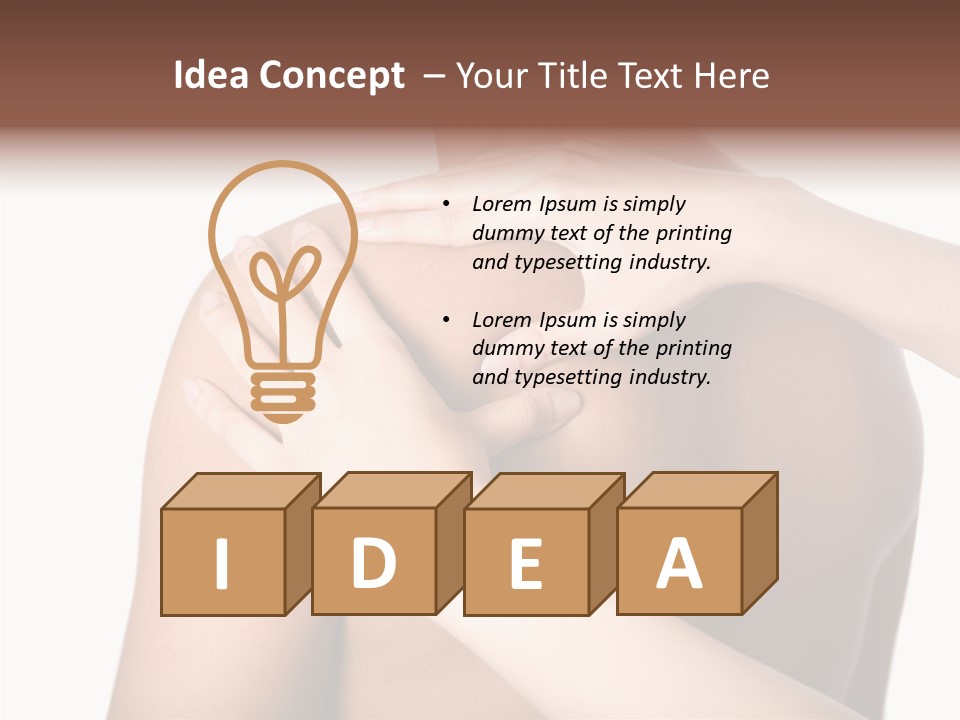 Sports Elbow Body PowerPoint Template