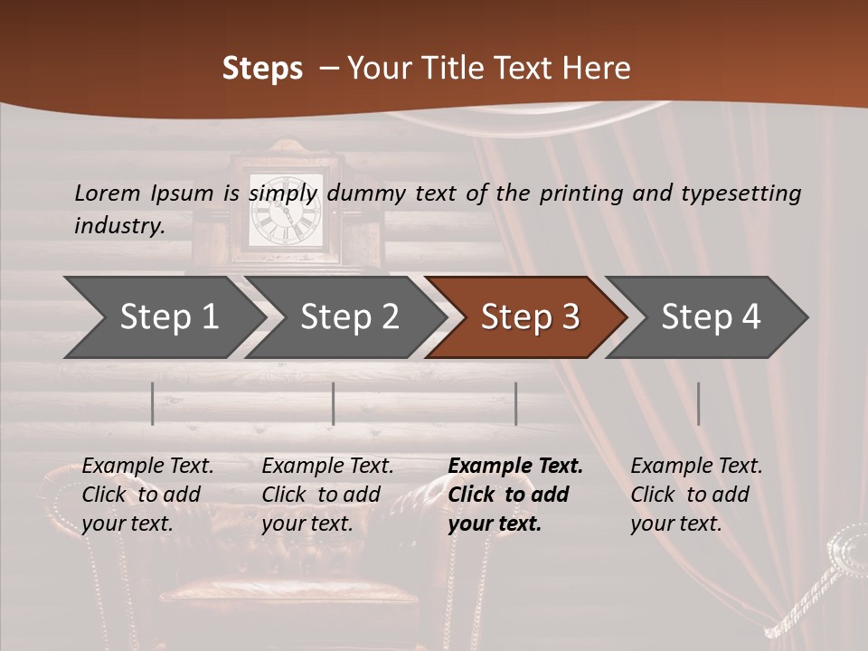 Furniture Chalet Elegance PowerPoint Template