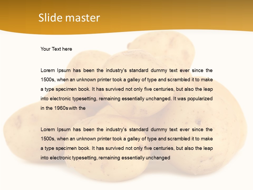 Golden Tuber Agriculture PowerPoint Template