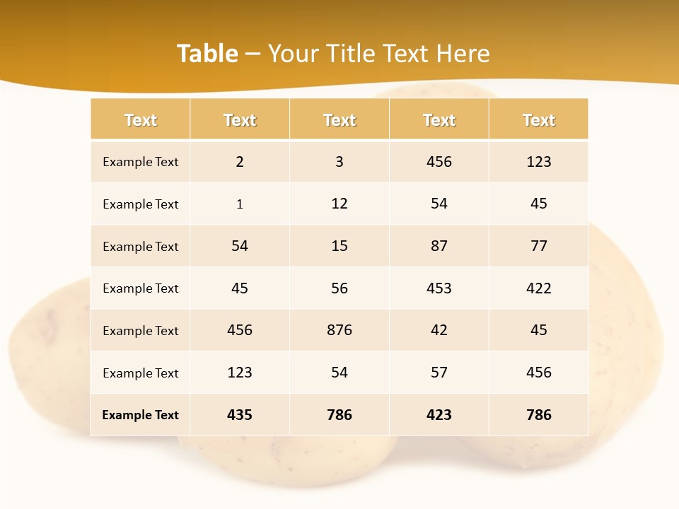 Golden Tuber Agriculture PowerPoint Template