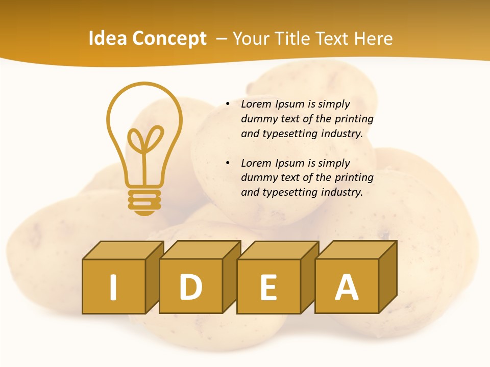 Golden Tuber Agriculture PowerPoint Template