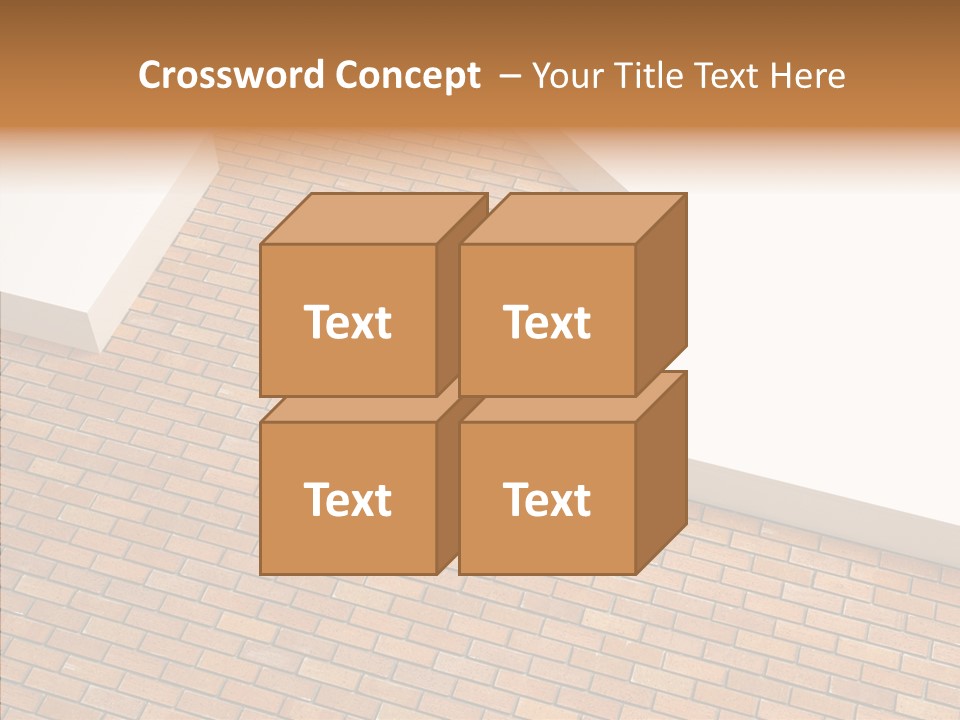 Metaphor Brick House PowerPoint Template