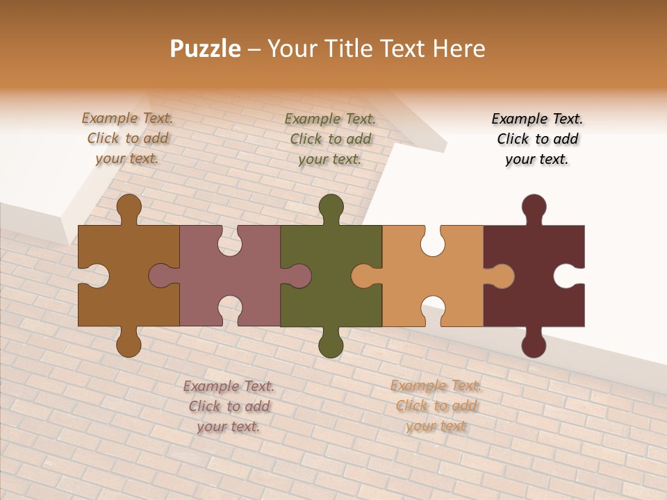 Metaphor Brick House PowerPoint Template