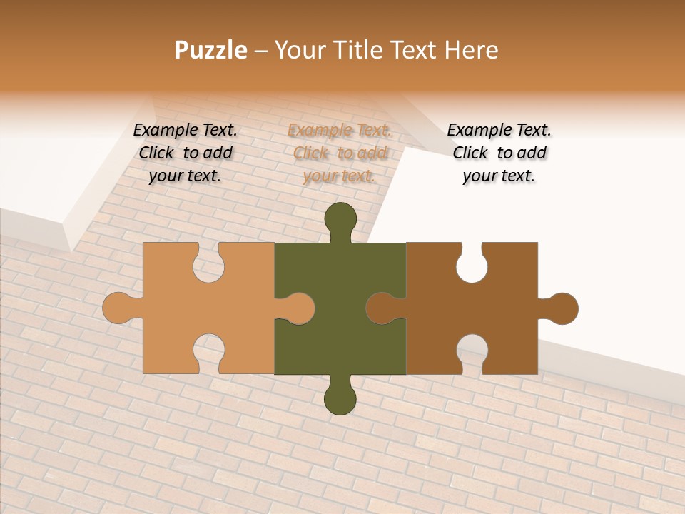 Metaphor Brick House PowerPoint Template
