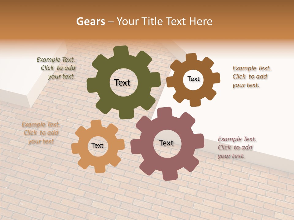 Metaphor Brick House PowerPoint Template