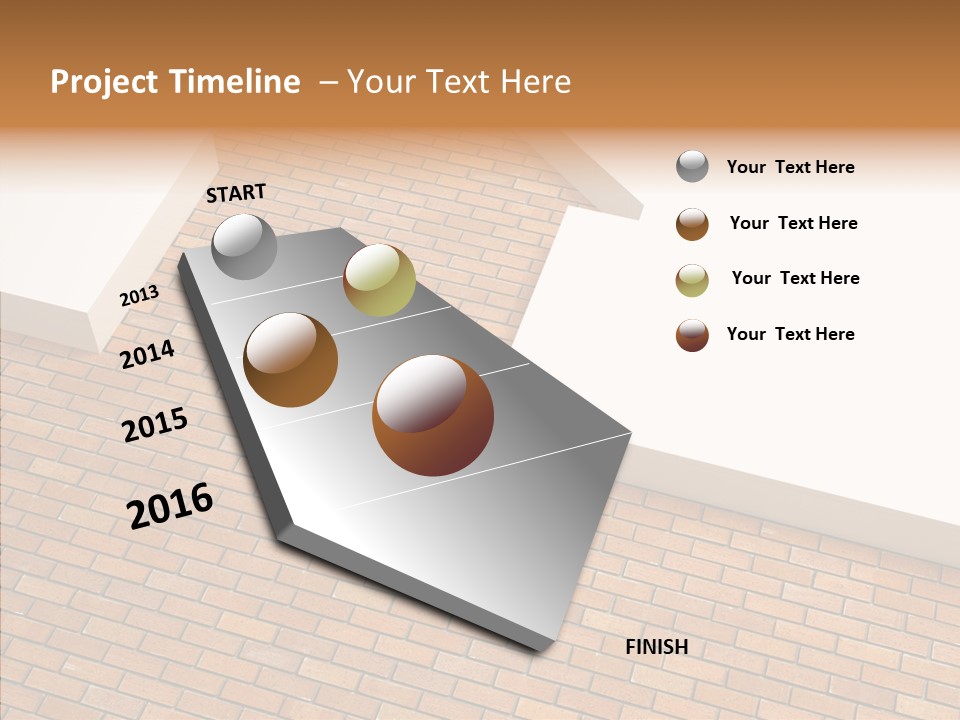 Metaphor Brick House PowerPoint Template