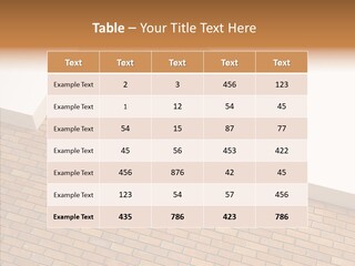 Metaphor Brick House PowerPoint Template