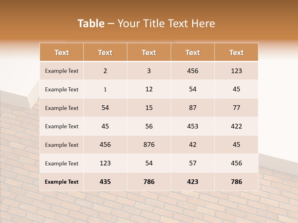 Metaphor Brick House PowerPoint Template