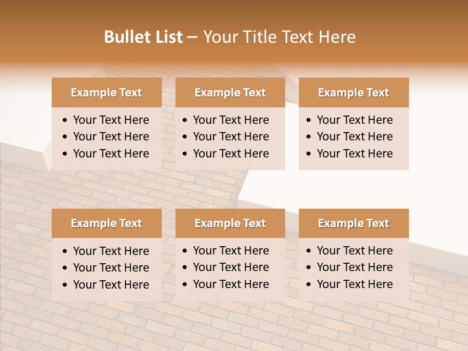 Metaphor Brick House PowerPoint Template