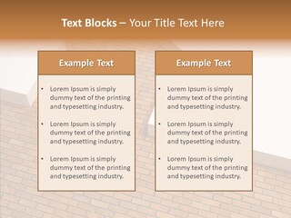 Metaphor Brick House PowerPoint Template