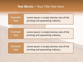 Metaphor Brick House PowerPoint Template