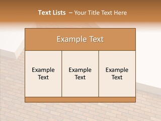 Metaphor Brick House PowerPoint Template