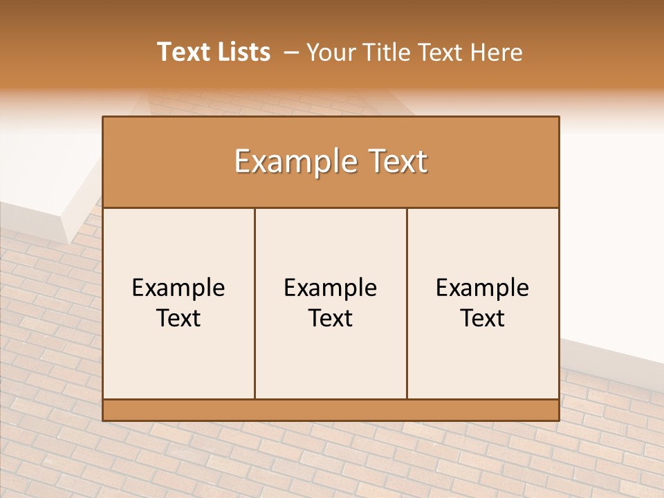 Metaphor Brick House PowerPoint Template
