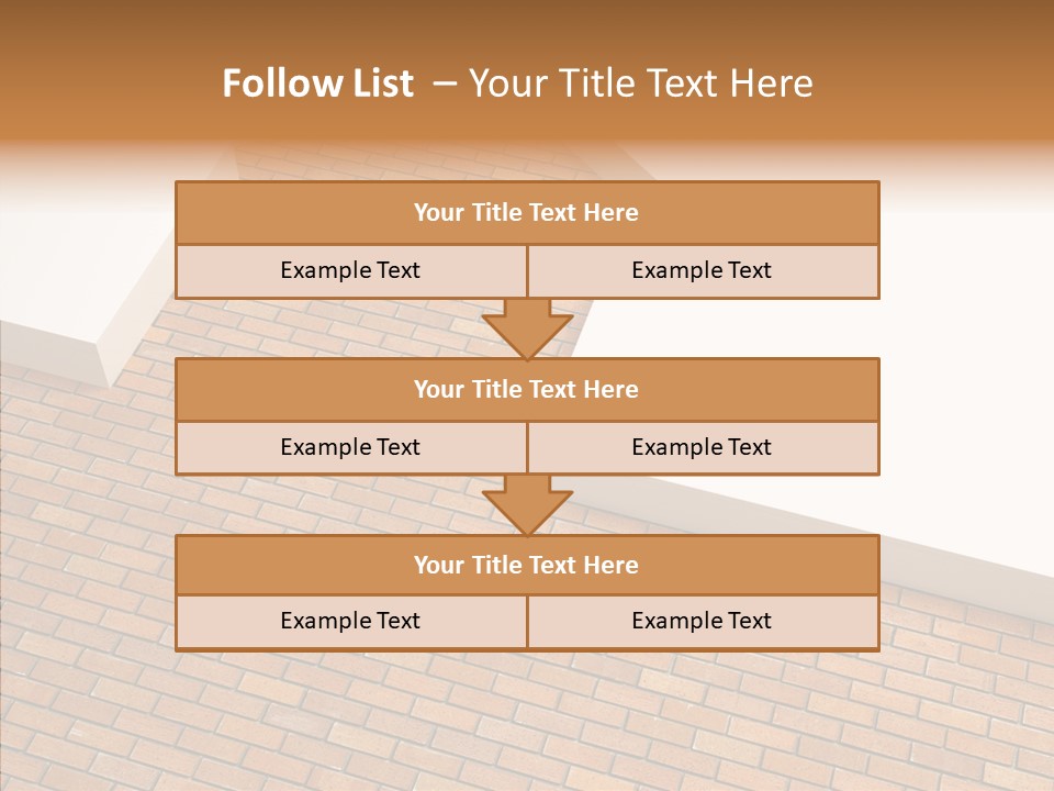 Metaphor Brick House PowerPoint Template