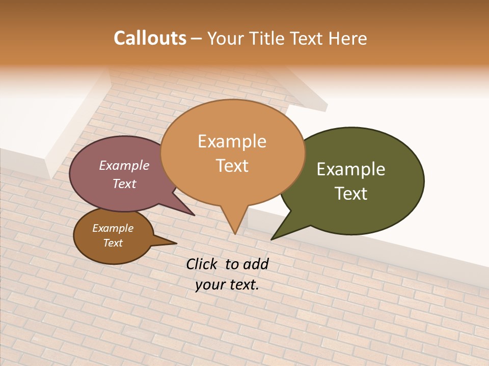 Metaphor Brick House PowerPoint Template